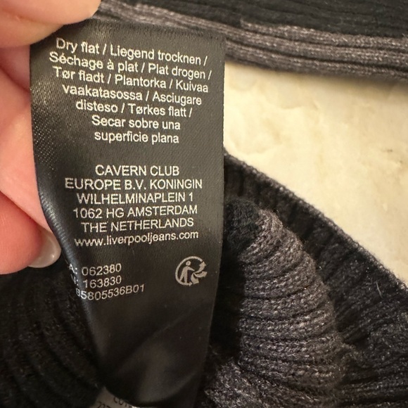 Liverpool Los Angeles Women’s Cable Twist Sweater black & grey size M - Picture 9 of 10